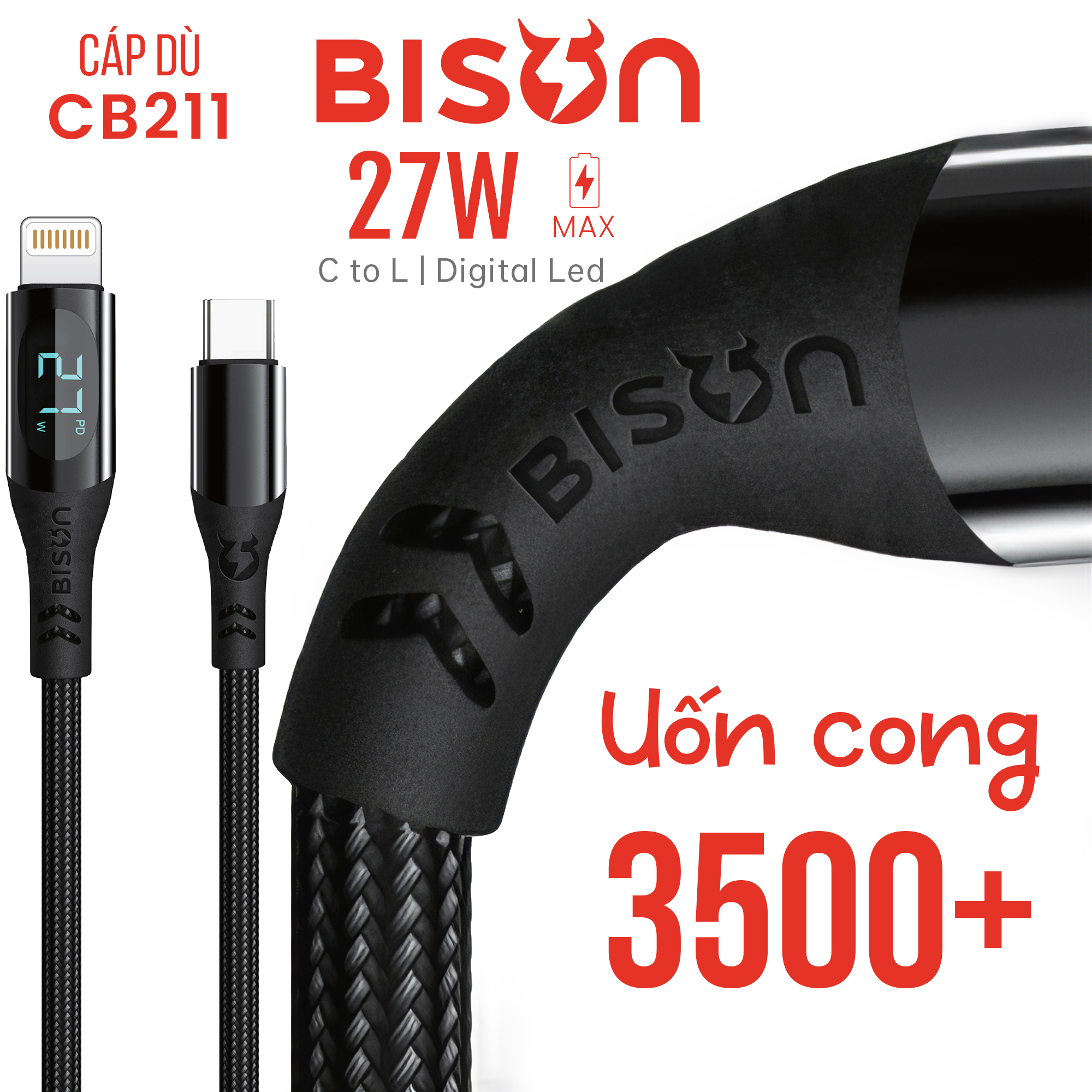 Cap du Bison 27W digital Led CB211 (3)