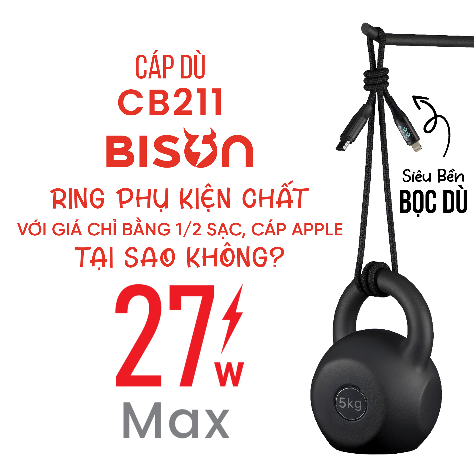 Cap du Bison 27W digital Led CB211 (4)