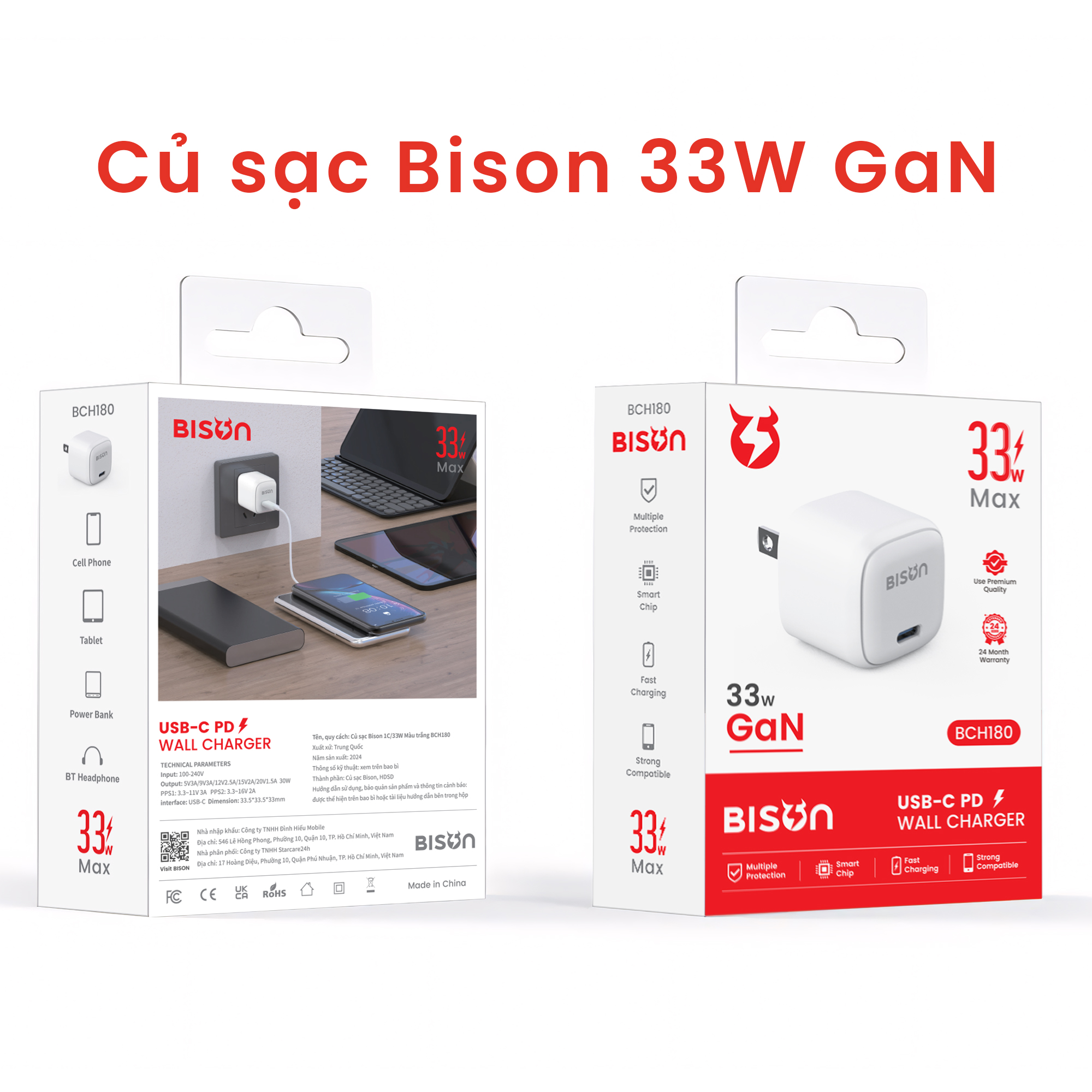 Cu sac Bison 33W GaN BHC180 (1)