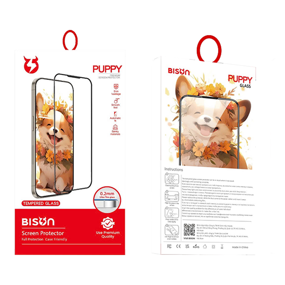 Kính cường lực Puppy phân phối bởi Bison (1)