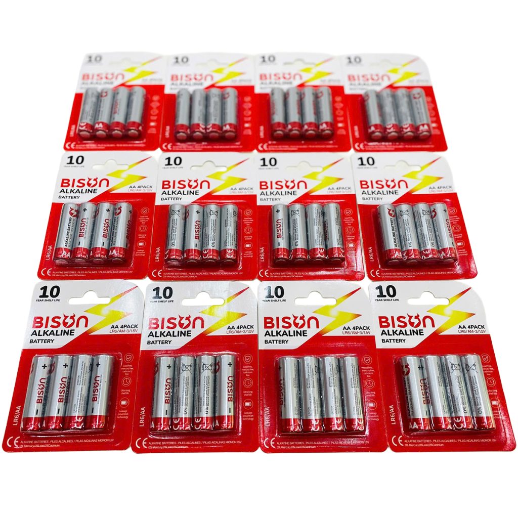 Pin Bison Pin tiểu AA Bion Alkaline (1 vỉ 4 viên pin) - Bison