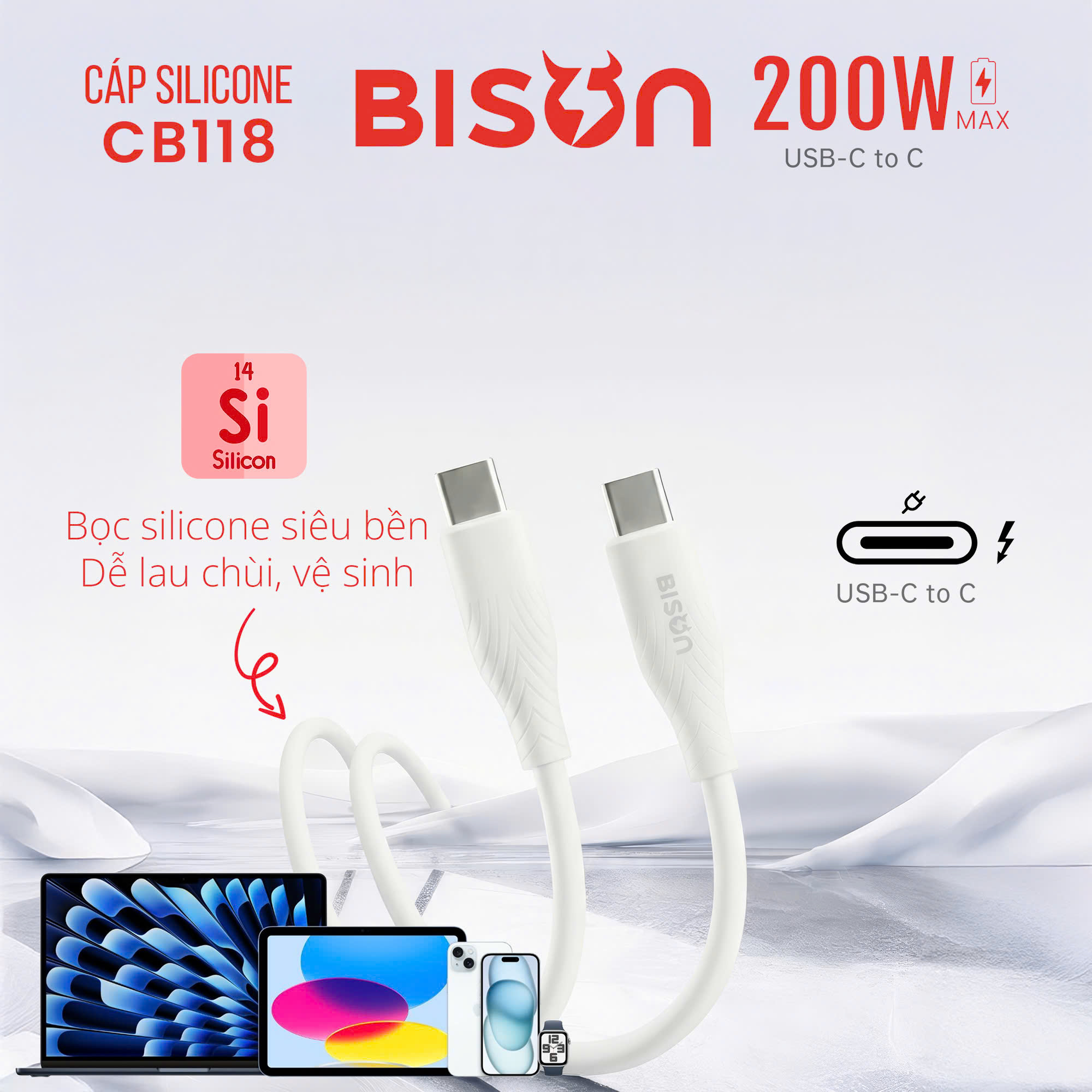 cap-sac-bison-200w-sac-nhanh-5a-mau-trang-boc-silicone-sieu-ben-cb118-6